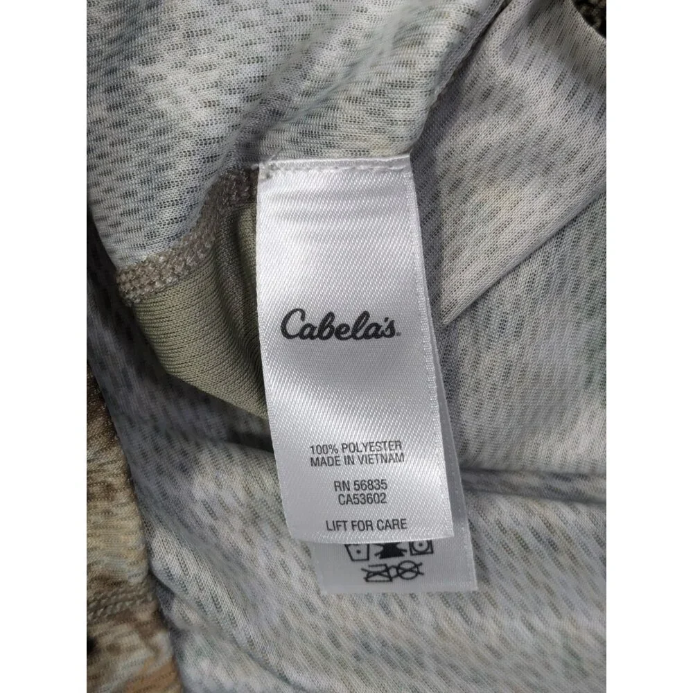 Cabelas Zip Pullover 2XL Zonz Western Camo Hunting Long Sleeve Shirt Mock - Picture 4 of 9